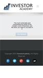 Mobile Screenshot of investoracademy.org